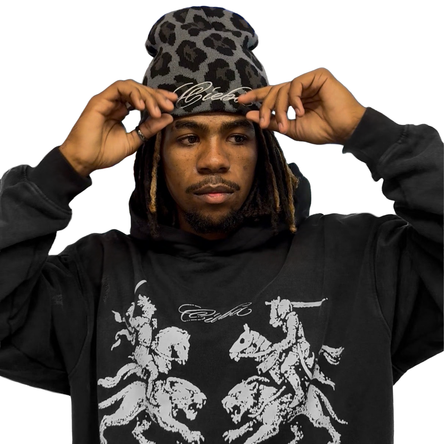 Leopard Satin Beanie