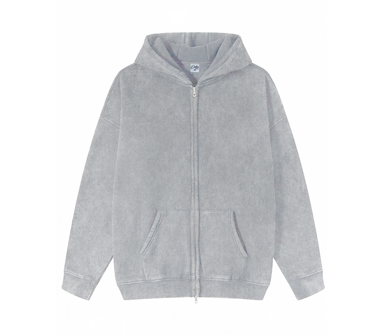 Light Grey Vintage Zip