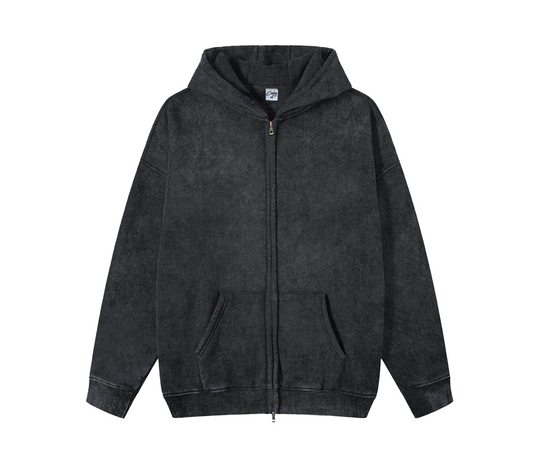 Black Vintage Zip