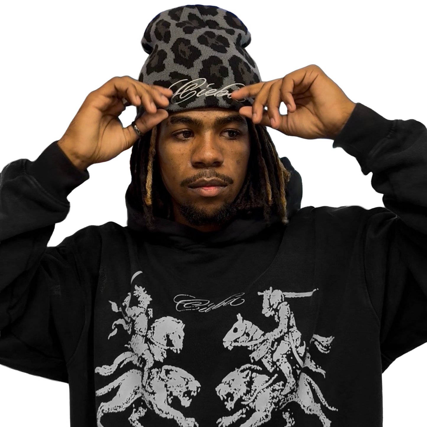 Leopard Beanie (Satin)